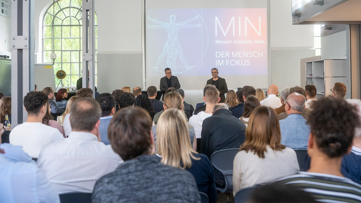 Prof. Dr. Andreas Mahr und René Götzenbrugger MIN 2025 Eröffnung